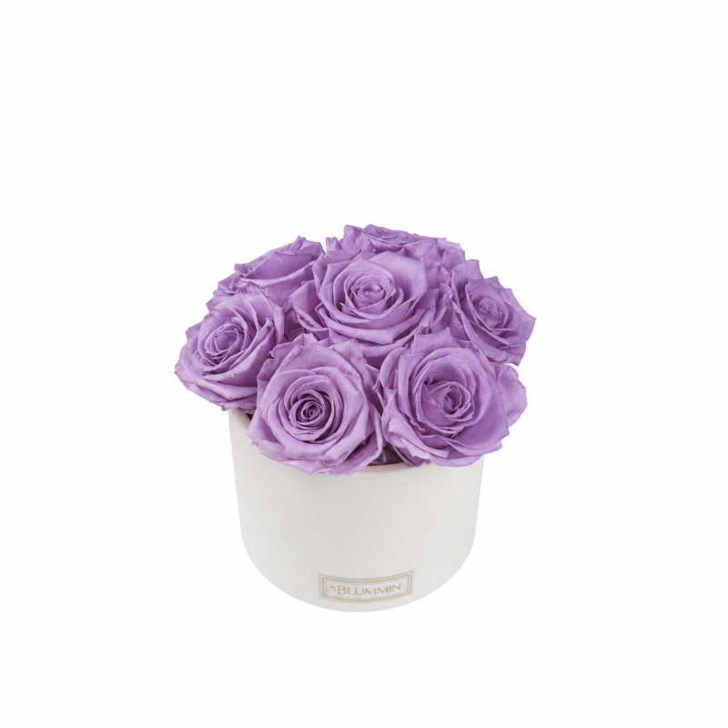  Kauasäilivad 7 lillat roosi valges keraamikas bukett (Lilac).png