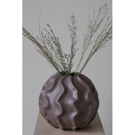 DARK GREY CERAMIC VASE