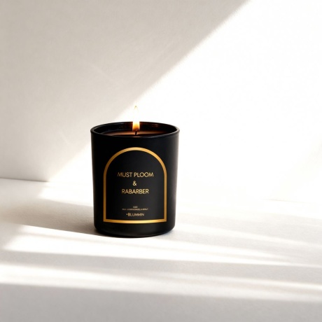 MUST PLOOM & RABARBER LÕHNAKÜÜNAL SOJA- JA KOOKOSVAHAST 140g