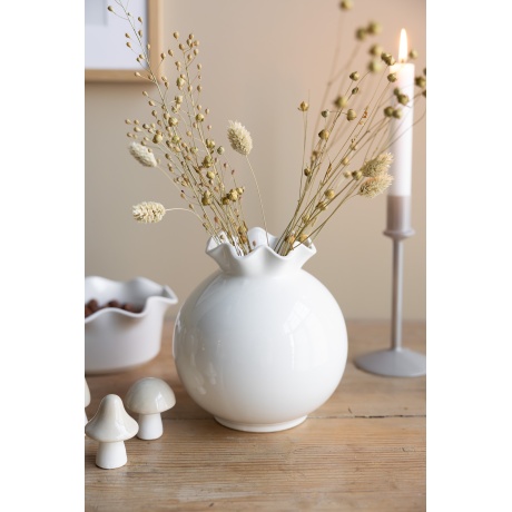 DARK GREY CERAMIC VASE