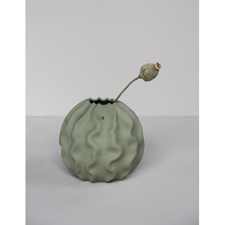 DARK GREY CERAMIC VASE