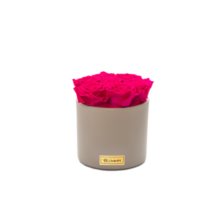 BEEZ KERAAMIKA HOT PINK KAUASÄILIVATE ROOSIDEGA - 7 ROOSI