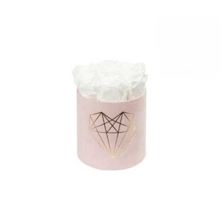 -25% SMALL LOVE - HELEROOSA SAMETKARP WHITE ROOSIDEGA