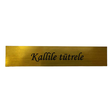 KLEEBIS KERAAMIKALE - PERSONAALSE TEKSTIGA 