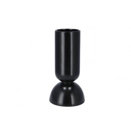 BLACK HAND MADE CERAMIC VASE BALI 25.5 cm