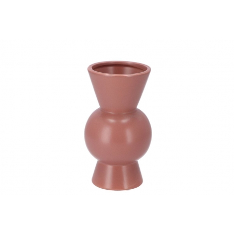 -25% DUSTY PINK HAND MADE CERAMIC VASE BALI 16 cm