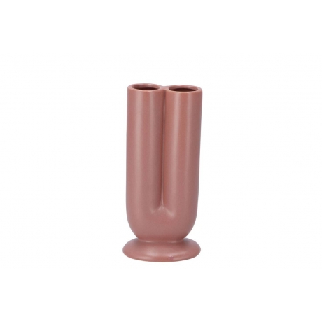 DUSTY PINK CERAMIC HAND MADE VASE BALI 19 cm