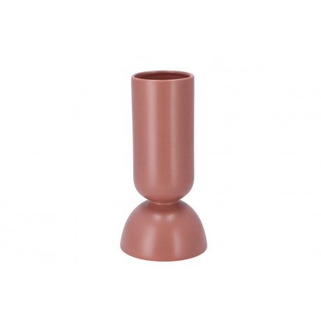 DUSTY PINK HAND MADE CERAMIC VASE BALI 25.5 cm