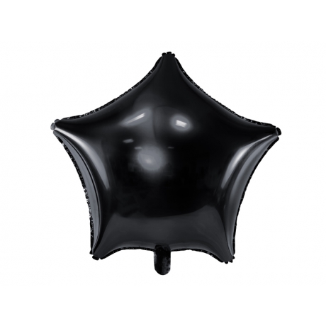 BLACK STAR FOIL BALLOON - 48 CM (БЕЗ ГЕЛИЯ)