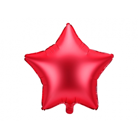 RED STAR FOIL BALLOON - 48 CM  (БЕЗ ГЕЛИЯ)