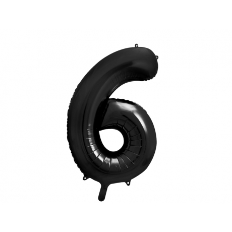 FOLIUM BLACK BALLOON NR. 6 - 86 cm (БЕЗ ГЕЛИЯ)