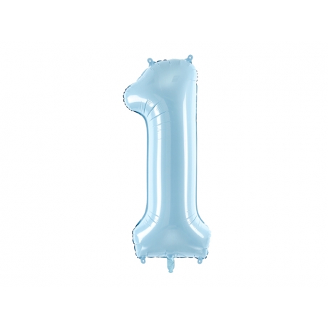 NR. 1 LIGHT BLUE FOLIUM BALLOON - 86 cm (БЕЗ ГЕЛИЯ)