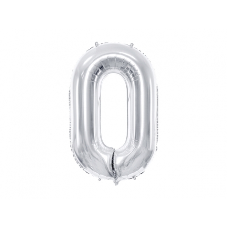 NR. 0 SILVER FOLIUM BALLOON - 86 cm (БЕЗ ГЕЛИЯ)