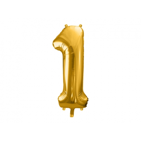 NR. 1 GOLDEN FOLIUM BALLOON - 86 cm (БЕЗ ГЕЛИЯ)