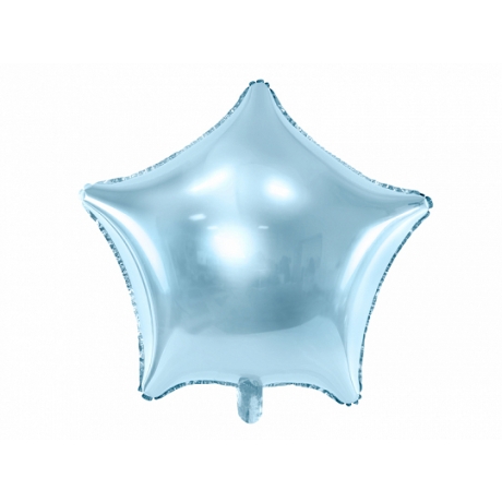 LIGHT BLUE STAR FOIL BALLOON - 48 cm (БЕЗ ГЕЛИЯ)