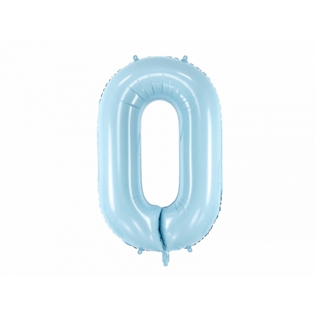 NR. 0 LIGHT BLUE FOLIUM BALLOON - 86 cm (БЕЗ ГЕЛИЯ)