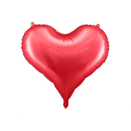RED HEART BIG FOIL BALLOON - 75 x 64,5 cm (БЕЗ ГЕЛИЯ)