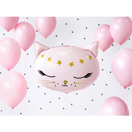 PINK DREAMY CAT FOLIUM BALLOON - 48X36 cm (БЕЗ ГЕЛИЯ)