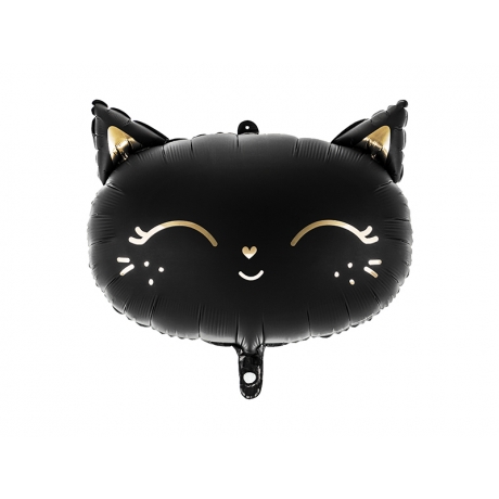 BLACK DREAMY CAT FOLIUM BALLOON - 48X36 cm (БЕЗ ГЕЛИЯ)