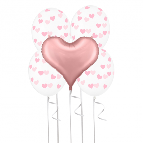 BALLOON COMBO -  PINK/GOLDEN LOVE