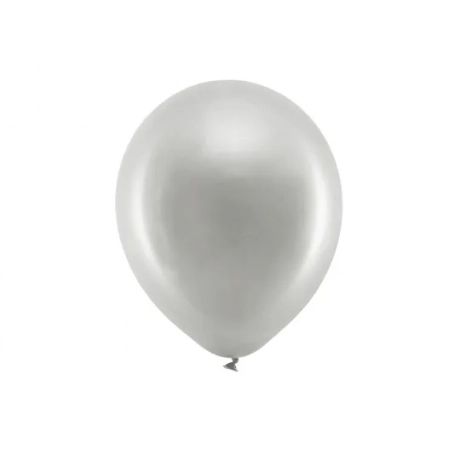 SILVER PEARL LATEX BALLOON - 30 cm