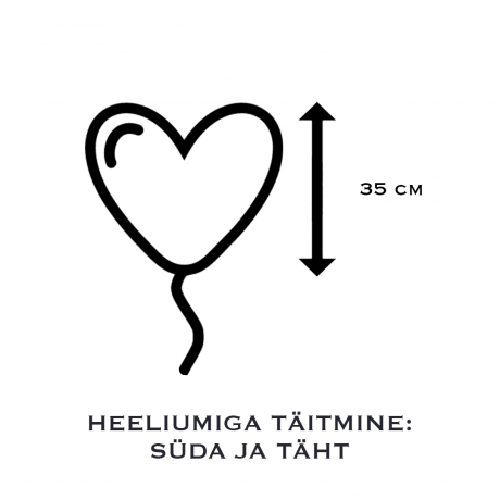 HEELIUMIGA TÄITMINE 35 cm