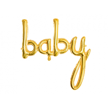 BABY GOLDEN FOIL BALLOON - 73.5x75.5 cm
