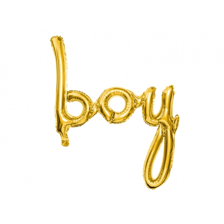 BOY GOLDEN FOIL BALLOON - 63.5x74 cm