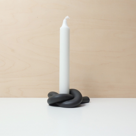 -30% KNOT ANTRACITE CANDLESTICK
