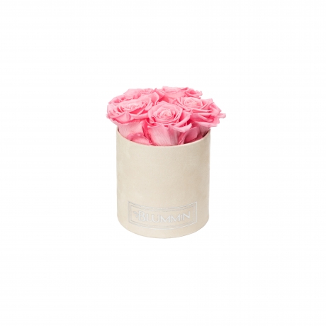 MIDI BLUMMIN - NUDE SAMETKARP BABY PINK ROOSIDEGA