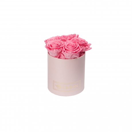 BLUMMIN MIDI LIGHT PINK BOX WITH  BABY PINK ROSES