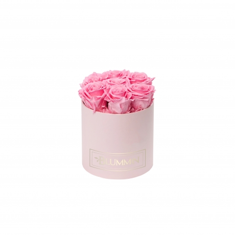 SMALL BLUMMiN - LIGHT PINK BOX WITH BABY PINK ROSES