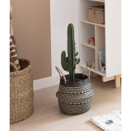 SEAGRASS BASKET BICOLOR