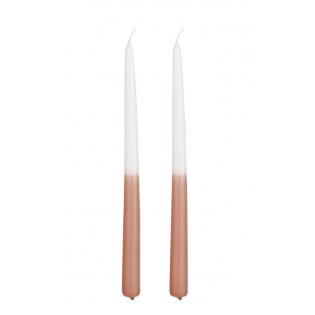 CANDLE DIP DYE 2 TK - WHITE / TERRACOTA