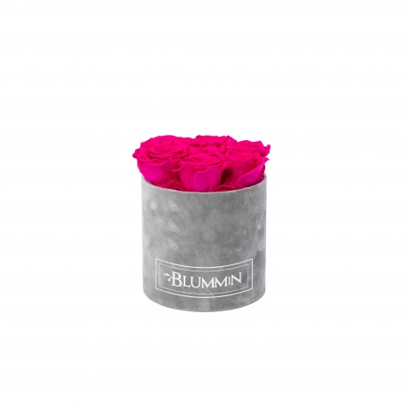 SMALL BLUMMiN - HELEHALL SAMETKARP HOT PINK ROOSIDEGA