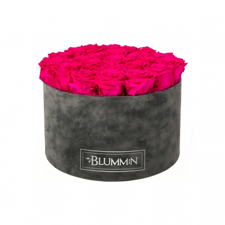-20% EXTRA LARGE BLUMMiN - TUMEHALL SAMETKARP HOT PINK ROOSIDEGA