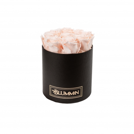 MEDIUM WHITE BOX WITH ICE PINK ROSES