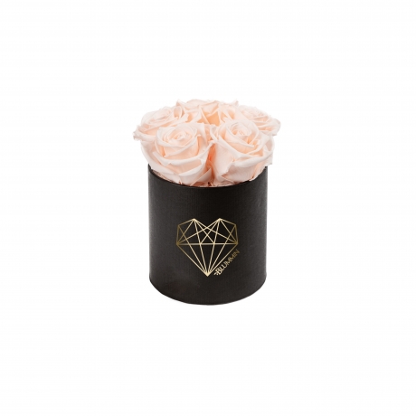 MIDI LOVE - BLACK BOX WITH ICE PINK ROSES