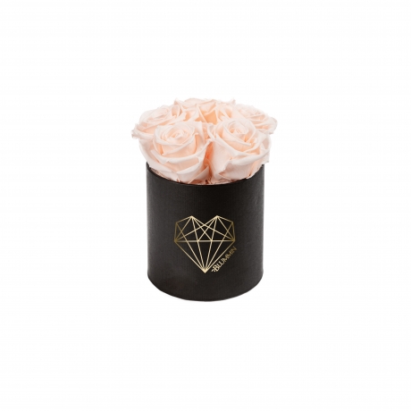 MIDI LOVE - BLACK BOX WITH ICE PINK ROSES