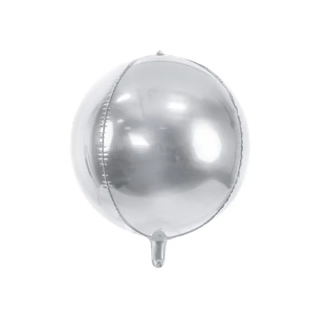 FOOLIUMIST ÕHUPALL SILVER BALL - 40 CM (HEELIUMITA/TÄITMATA)