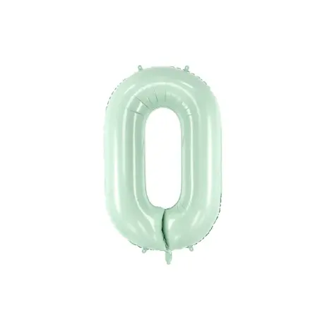 Foil Balloon Number ''0'', beige, 86 cm