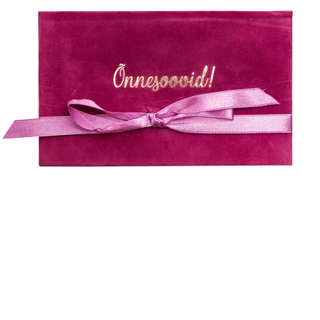 ÕNNESOOVID - FUKSIA SAMETIST KAART