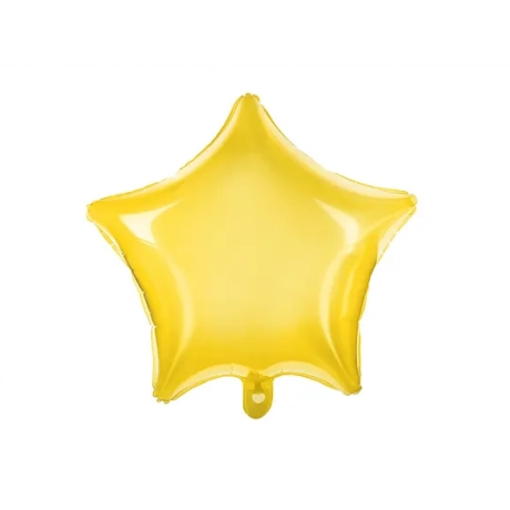 FOIL BALLOON STAR, 48CM, YELLOW  (БЕЗ ГЕЛИЯ)