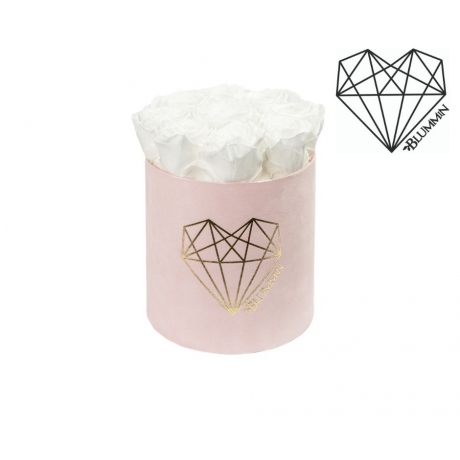-20% MEDIUM LOVE - HELEROOSA SAMETKARP WHITE ROOSIDEGA