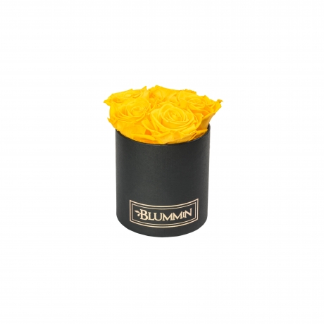 BLUMMIN MIDI BLACK BOX WITH  YELLOW ROSES