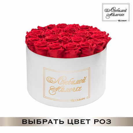 ЛЮБИМОЙ МАМОЧКЕ - XL WHITE VELVET BOX