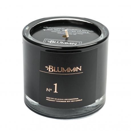 BLUMMiN BLACK SCENTED SOY WAX CANDLE 200g - Nr 1