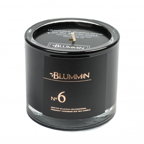 BLUMMiN BLACK SCENTED SOY WAX CANDLE 200g - Nr 6