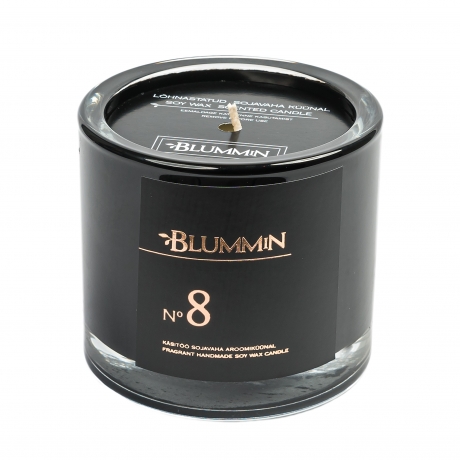 BLUMMiN BLACK SCENTED SOY WAX CANDLE 200g - Nr 8