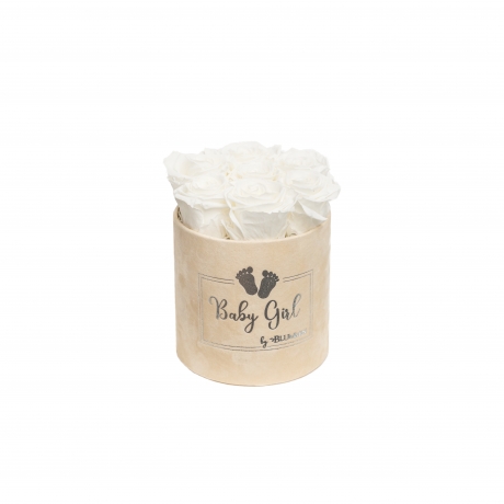 -20% BABY GIRL NUDE SAMETKARP WHITE ROOSIDEGA - SMALL (7 ROOSIGA)